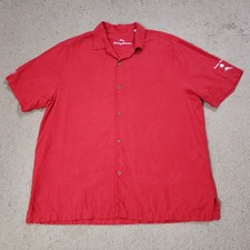 Tommy Bahama Shirt Mens XL Red