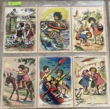 6 Cartes Postales Neuves Germaine BOURET Planche 3