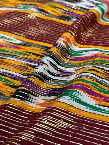 Tissu viscose ikat oriental - viscose,
