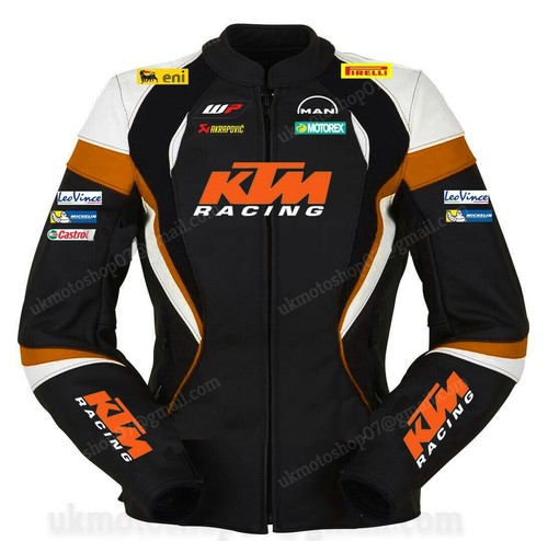 Ktm veste motard cuir - en,