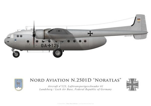 Print nord 2501d noratlas - print, n.2501d