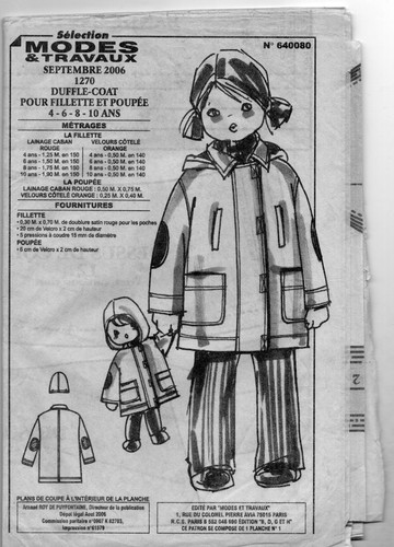 Patron enfant fille - enfant,