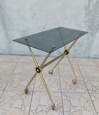 Desserte vintage en laiton et