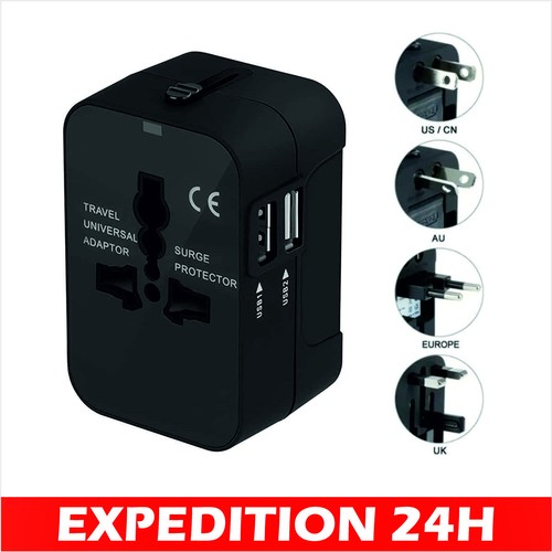 Adaptateur prise voyage - adaptateur, de