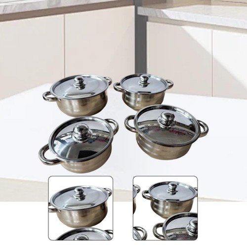 Lot marmites en acier - 4,