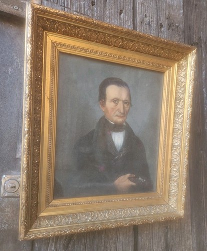 Ancien tableau hst - ancien, portrait