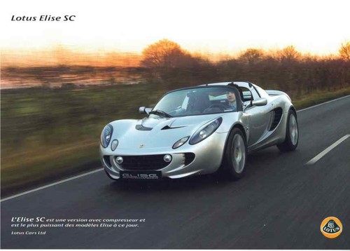 Catalogue brochure lotus elise - lotus,