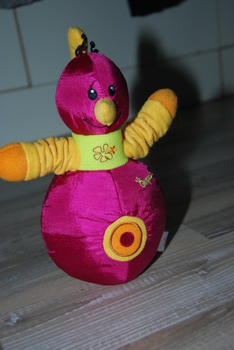 Doudou poule vert rose - , orange
