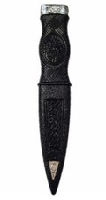 HW Kilt Highlandwear Sécurité Sgian Dubh Tétine Étain Montage Chardon Modèle