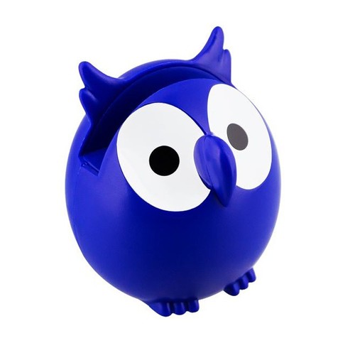 Porte lunettes hibou bleu - hibou,