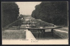 Old postcard Tuilière, to catch up with the water level, La Descente 