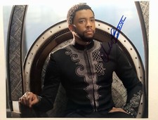 Chadwick Boseman Black Panther Autographed Signed 10 x 8Photo Authentic  COA