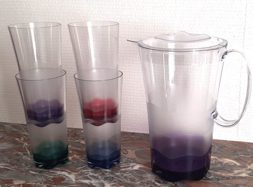 Pichet carafe 4 verres - pichet,
