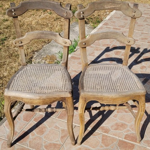 Paire chaises anciennes - paire,