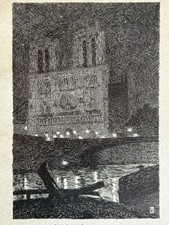 Paul Jouve gravure Cathédrale