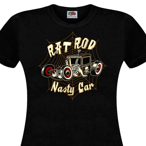Shirt femme rat rod - rod, nasty