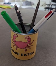 tintin and snowy 1 a can pencil jar Haddock the crab with clamp