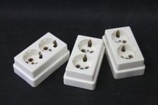 1 X Ancienne Prise Double Prise En Saillie DDR Vintage 2 Voies Schuko