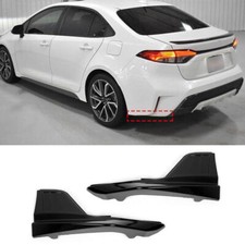 For 20+ Toyota Corolla LE SE Gloss Black Rear Bumper Corner Apron Spat Splitter-