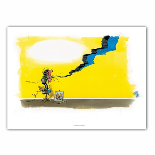 Poster affiche offset gaston - poster,