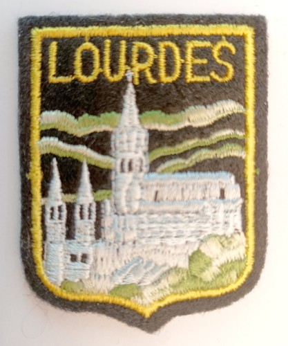écusson lourdes feutrine - lourdes, en