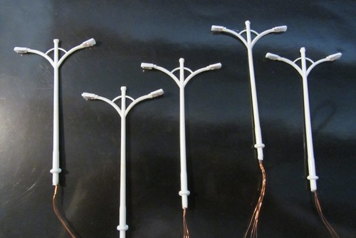 Lampadaires doubles 10cm - lampadaires,
