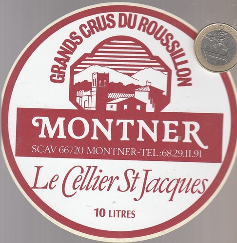 Autocollant vin montner - vin.,
