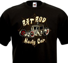 T-Shirt RAT ROD Nasty Car Hot Rod Custom Kustom Kulture Rat Fink Big Daddy Roth