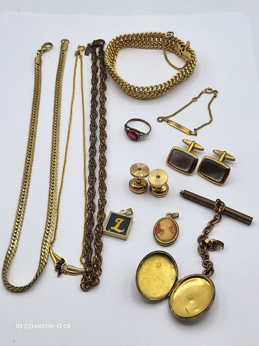 Lot bijoux anciens - lot,