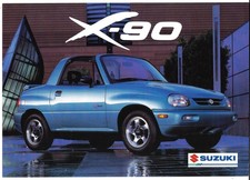 Suzuki X-90 c1995-1996 Export Markets Single Sheet Sales Brochure In English