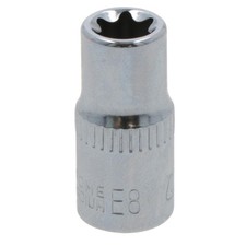 Embout étoile à douille Torx femelle E8 1/4" Drive standard externe chrome va...