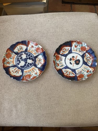 Pair antique japanese imari - pair,