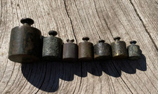 Lot de  7 Poids Anciens pour