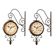 Horloge murale double face