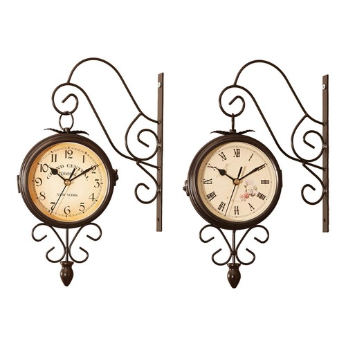 Horloge murale double face