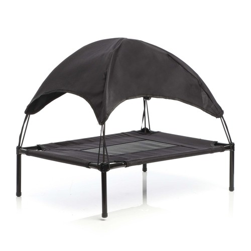 Transat chien noir 122x91x16cm - noir,