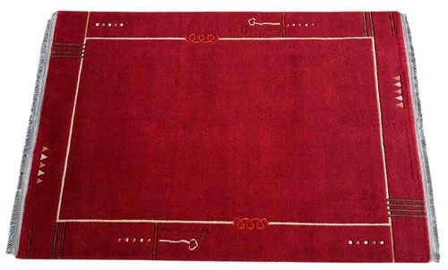 Tapis rouge indo népal - rouge,
