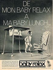 ADVERTISING ADVERTISING 044 1966 BABY RELAX baby seat