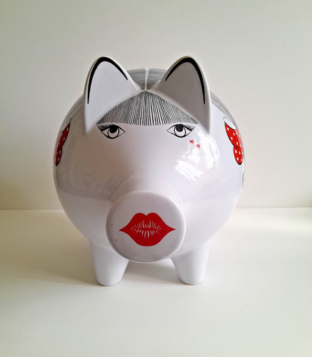 Cochon tirelire porcelaine - tirelire, en