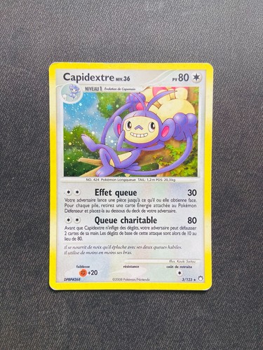 Carte pokemon capidextre - carte, 3/123