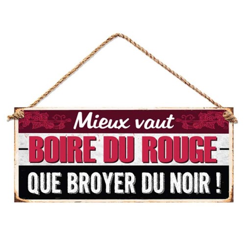 Plaque métallique boire - métallique,