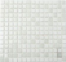 Mosaïque carreau verre blanc cuisine bain sol douche mur 52-0103_f | 10 plaques