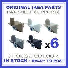 IKEA PAX WARDROBE KOMPLEMENT SHELF SUPPORT BRACKETS PINS FIXINGS WITH SCREWS X6