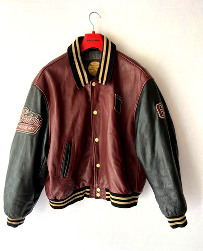 Blouson cuir bordeaux redskins - cuir,