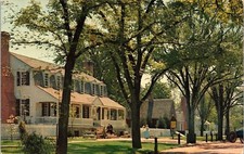 Christiana Campbell Tavern Waller St Williamsburg VA Postcard PM Richmond Cancel