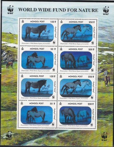 Wwf bloc feuillet mongolie - wwf,