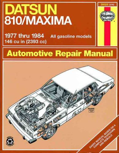 Manuel datsun 810 - manuel, 810/maxima