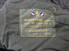 French Army SAC DE COUCHAGE (sleeping bag) Model 71