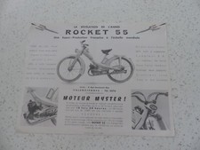 catalogue brochure motorcycle cyclo moped: ROCKET 55 / mystery engine