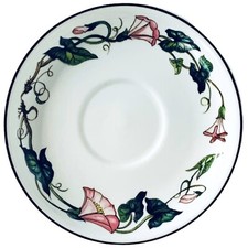 Villeroy & Boch PALERMO Pink Morning Glory Flowers 4 5/8” Demitasse Cup Saucer